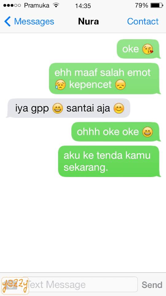 Percakapan cinta anak pramuka 1-25 © 2016 brilio.net