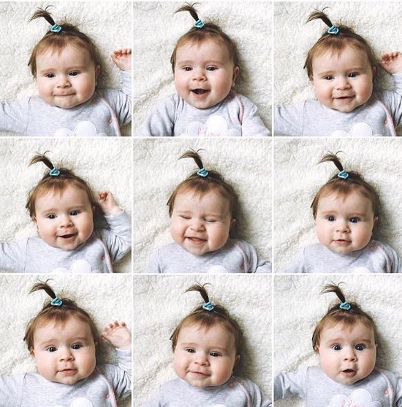 Bayi - Bayi juga piawai di depan kamera lho, 15 foto dengan berbagai ekspresi ini buktinya. © 2016 brilio.net