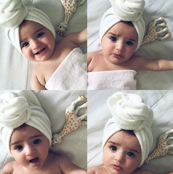 Bayi - Bayi juga piawai di depan kamera lho, 15 foto dengan berbagai ekspresi ini buktinya. © 2016 brilio.net