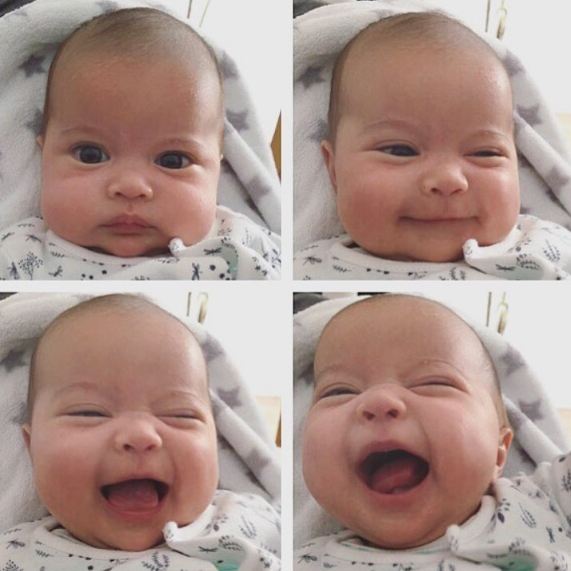 Bayi - Bayi juga piawai di depan kamera lho, 15 foto dengan berbagai ekspresi ini buktinya. © 2016 brilio.net