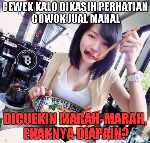 meme tingkah konyol cewek 1-10 © 2016 brilio.net