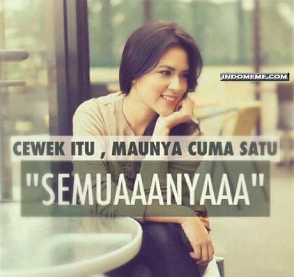 meme tingkah konyol cewek 1-10 © 2016 brilio.net