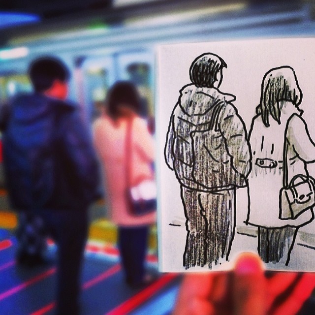 WOW - Seniman ini jadikan setiap orang yang ditemuinya sebagai model lukisannya © 2016 brilio.net