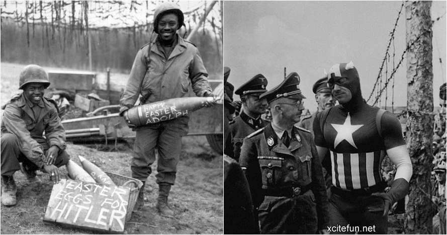 21 Foto kelakuan konyol tentara yang diambil saat Perang  