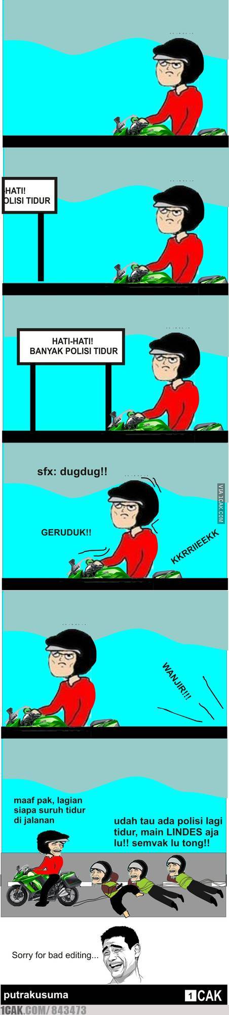 polisi tidur  © 2016 brilio.net polisi tidur  © 2016 brilio.net
