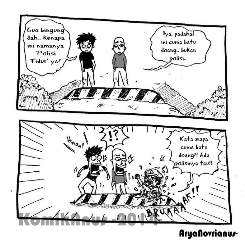 polisi tidur  © 2016 brilio.net polisi tidur  © 2016 brilio.net