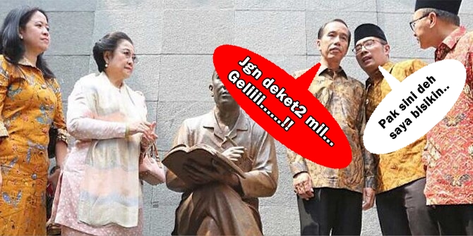 meme ridwan kamil bisiki jokowi ini bikin ngakak © 2016 brilio.net