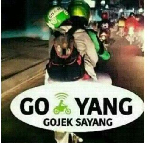 meme pelesetan gojek  © 2016 brilio.net