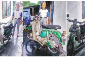 Kakek ini sumbangkan hasil jual motor butut seharga Rp 37 juta, top!