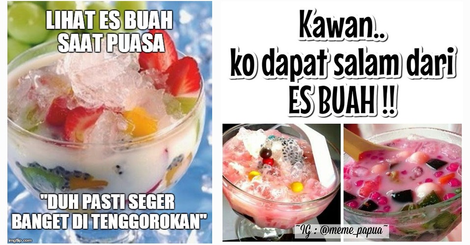 13 Meme es buah di bulan puasa dijamin segarkan dahagamu, eh harimu..