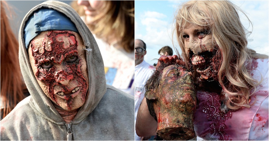 16 Foto makeup zombie ini bikin kamu merinding,  awas nggak bisa tidur