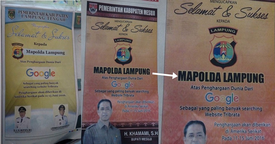 Penghargaan dari Google ini bikin Polda Lampung jadi tertawaan netizen