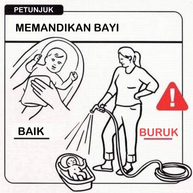 ilustrasi ngurus bayi  © 2016 brilio.net