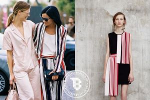 10 Mix and match motif garis berwarna ini bikin penampilanmu fresh