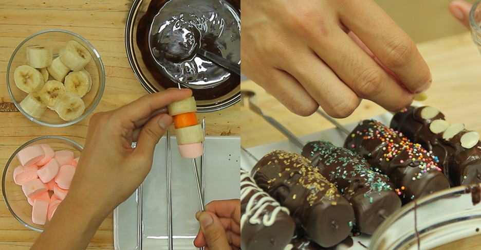 Fruity marshmallow chocolate stick, menu buka puasa bikin lidah leleh!
