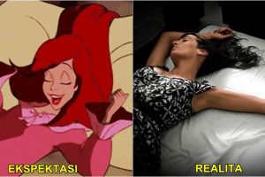 7 Ekspektasi vs realita cewek tidur menirukan ala  Princess Disney