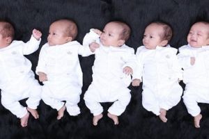 20 Foto 'AIUEO', bayi kembar lima dari Cirebon lucu-lucu banget! 