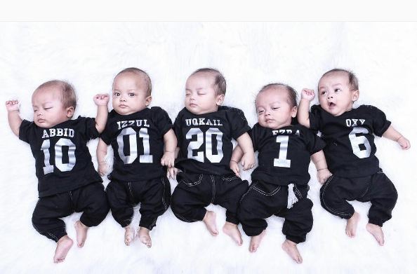 BAYI - 20 Potret bayi AIUEO, si kembar lima dari Cirebon © 2016 brilio.net