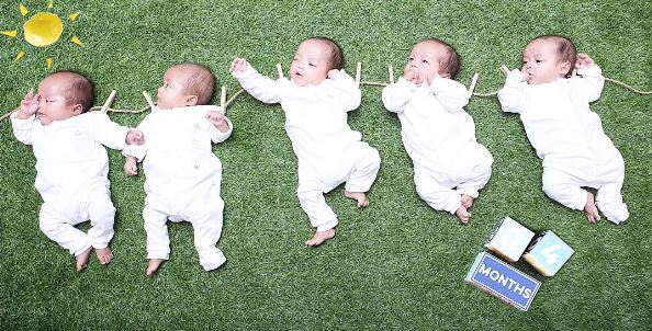 BAYI - 20 Potret bayi AIUEO, si kembar lima dari Cirebon © 2016 brilio.net