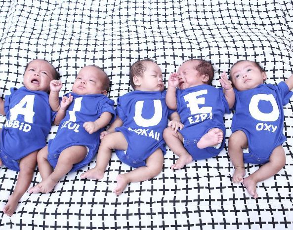 BAYI - 20 Potret bayi AIUEO, si kembar lima dari Cirebon © 2016 brilio.net