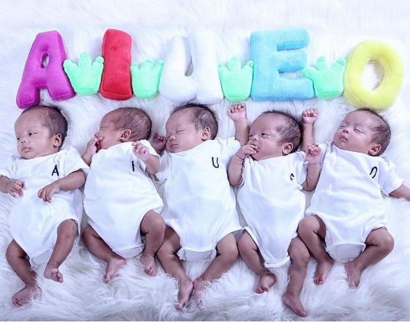 BAYI - 20 Potret bayi AIUEO, si kembar lima dari Cirebon © 2016 brilio.net