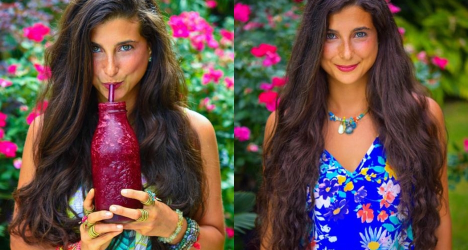 Sering makan makanan mentah, mata cokelat cewek ini berubah jadi biru