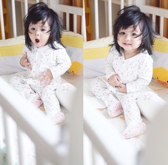 Kenalin Moonella, balita imut yang pipinya mirip bakpao