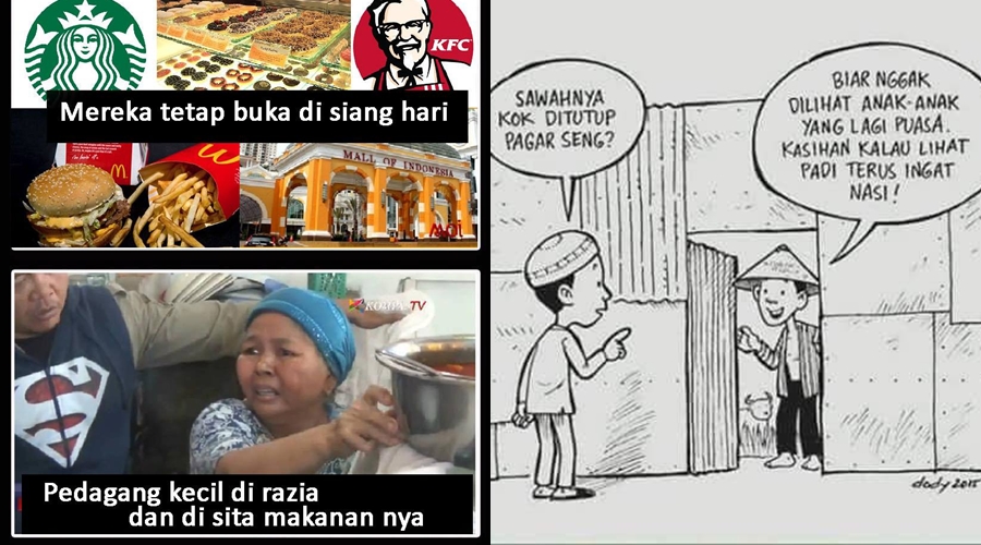 10 Meme sindiran razia warung makan saat Ramadan, kena deh!
