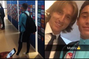 Pemain muda Turki ini ajak Luca Modric selfie meski membobol gawangnya