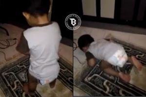 Pintarnya anak ini, baru 1 tahun sudah bisa tirukan gerakan salat