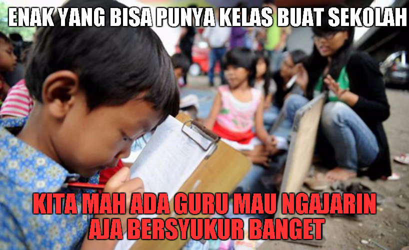 meme sedih anak tak bisa sekolah 1-7 © 2016 brilio.net