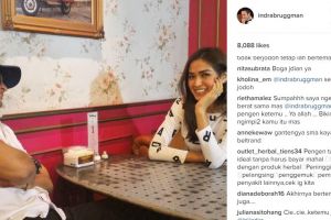 Pamer foto saling tatap, Indra Bruggman & Jessica Iskandar pacaran ya?