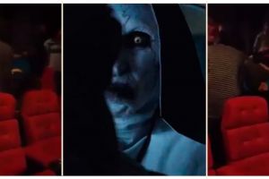 Orang ini kesurupan ketika menonton film The Conjuring 2, serem ya!