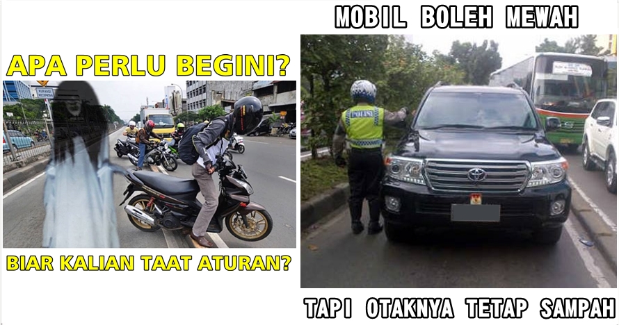 9 Meme sindir perilaku pengendara yang terobos jalur TransJakarta