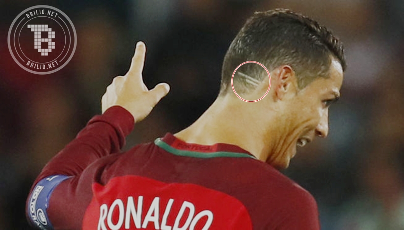 Ini arti 2 garis di rambut CR7 saat lawan Islandia, ternyata...