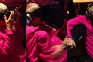 Nenek ini pingsan setelah dipaksa cucunya nonton video virtual reality