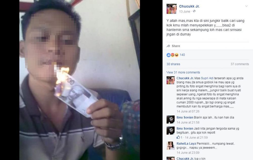 rokok uang  © 2016 brilio.net