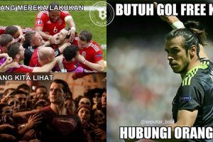 Walau kalah dari Inggris, 9 meme ini buktikan Bale titisan Superman!