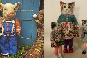20 Karya boneka berkepala binatang yang tampak hidup, menyeramkan!