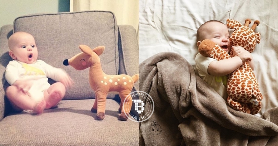 10 Ekspresi bayi sama mainannya, nggemesin deh...