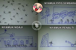 12 Karya kocak dari nyamuk mati ini bikin ketawa ngakak!