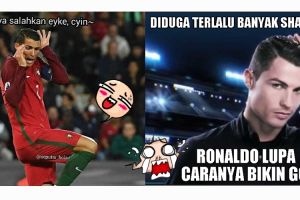 10 Meme kocak sindir penalti gagal CR7 di EURO bikin ngakak 