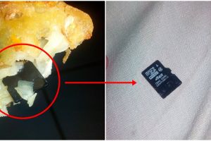 Beruntungnya cowok ini, dapat 'harta karun' di dalam bakwan goreng!