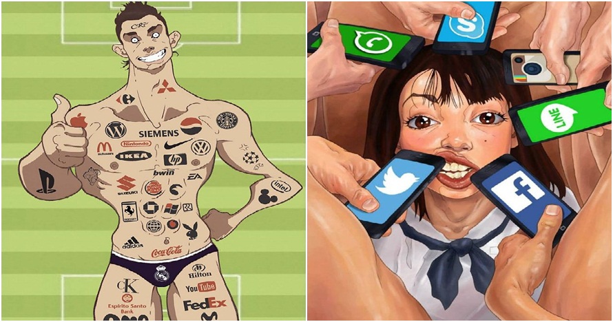 14 Ilustrasi ini tunjukkan sisi gelap kehidupan zaman ...