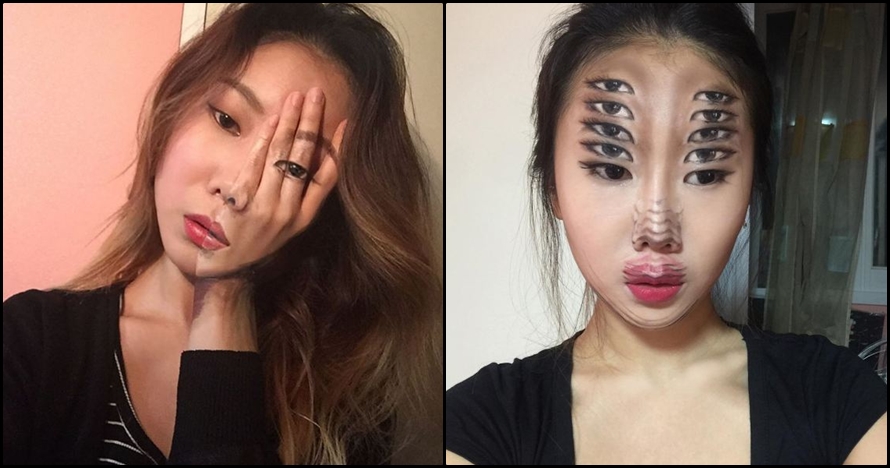 12 Ilusi makeup ini bikin bingung orang yang melihatnya