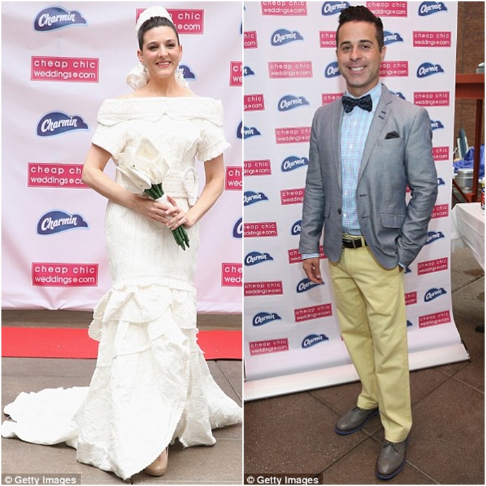 gaun pengantin tisu toilet © 2016 brilio.net