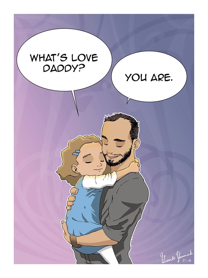 9 Ilustrasi single dad ini bikin kamu jadi terharu