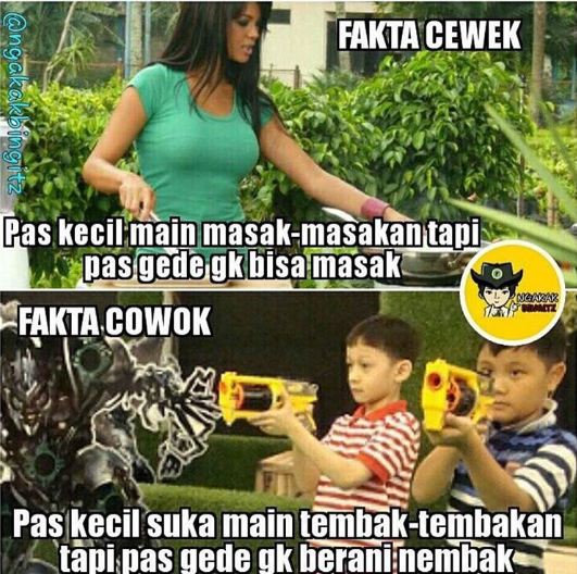 meme beda cowok dan cewek 1-22 © 2016 brilio.net