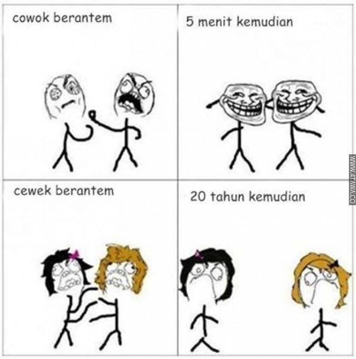 meme beda cowok dan cewek 1-22 © 2016 brilio.net