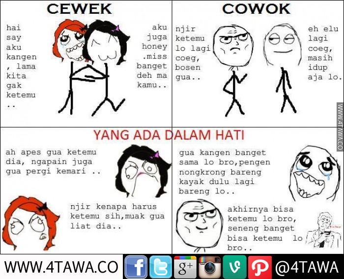 meme beda cowok dan cewek 1-22 © 2016 brilio.net